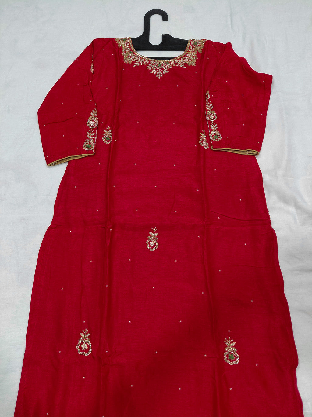 PURE DOLA WITH BANARSI DUPATTA WITH HEAVY SHELVES WORK