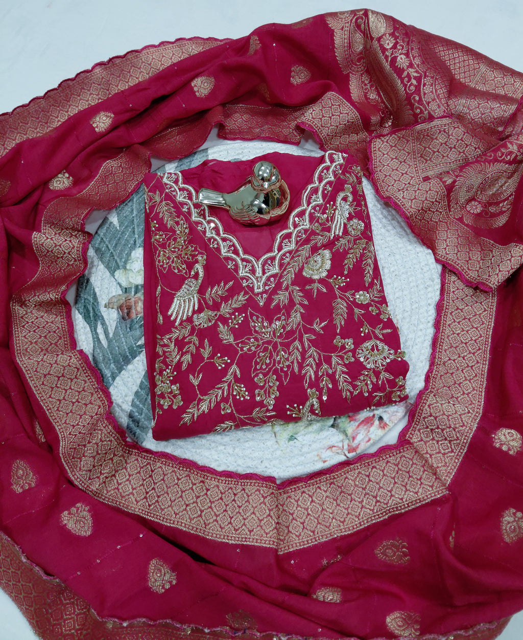 PURE ZARDOJI WITH BIRD WORK