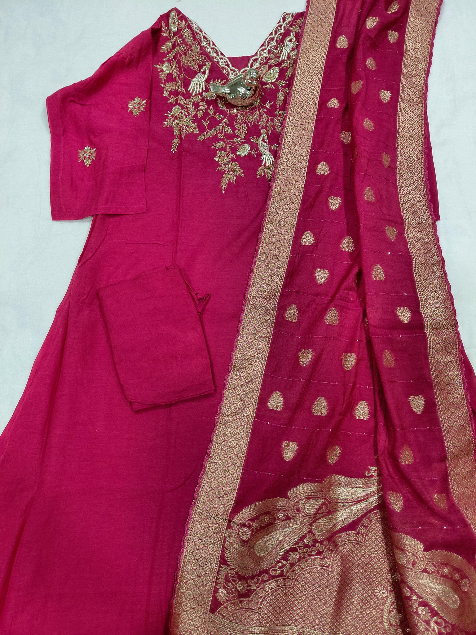 PURE ZARDOJI WITH BIRD WORK