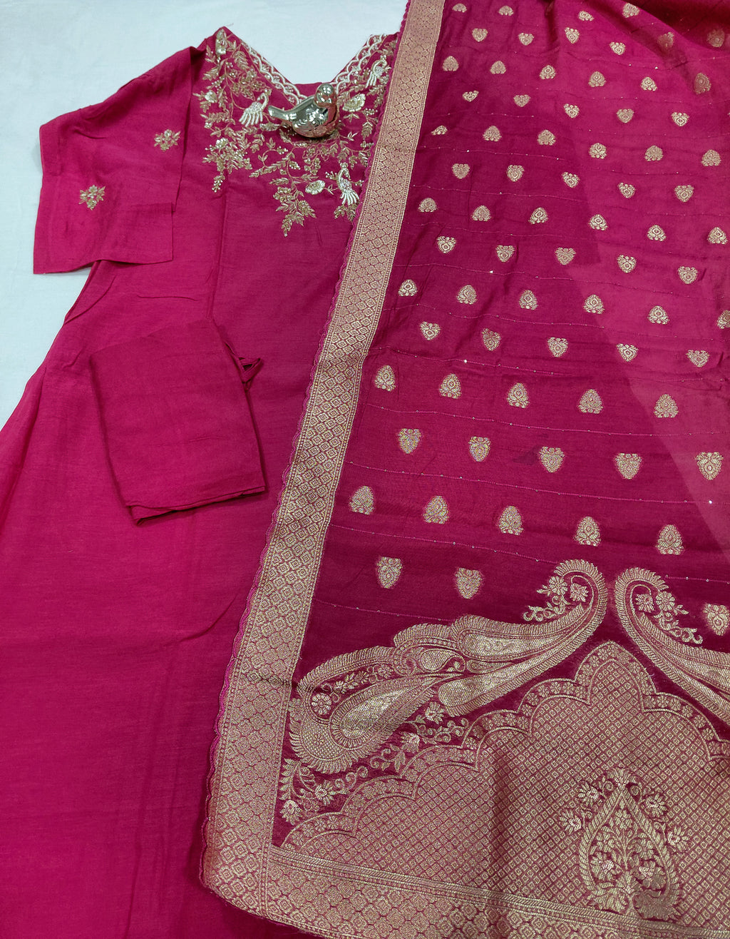 PURE ZARDOJI WITH BIRD WORK